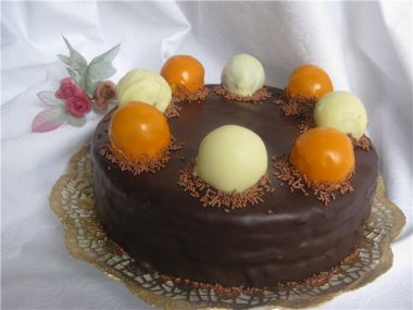 шоколадний торт "дитячий трюфель"
