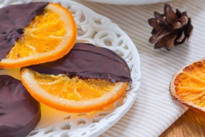 карамелізовані апельсини в шоколаді
