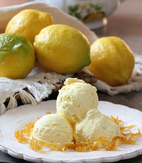 лимонне морозиво