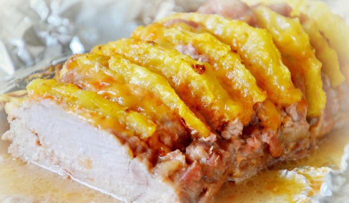 «гармошка» – свинина, запечена з ананасом