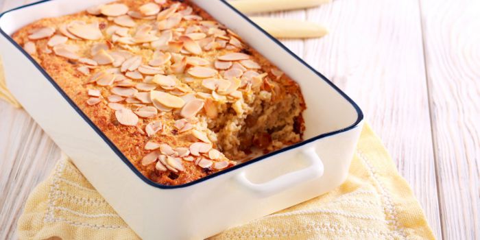 Вівсяний пиріг з бананами — рецепт без цукру